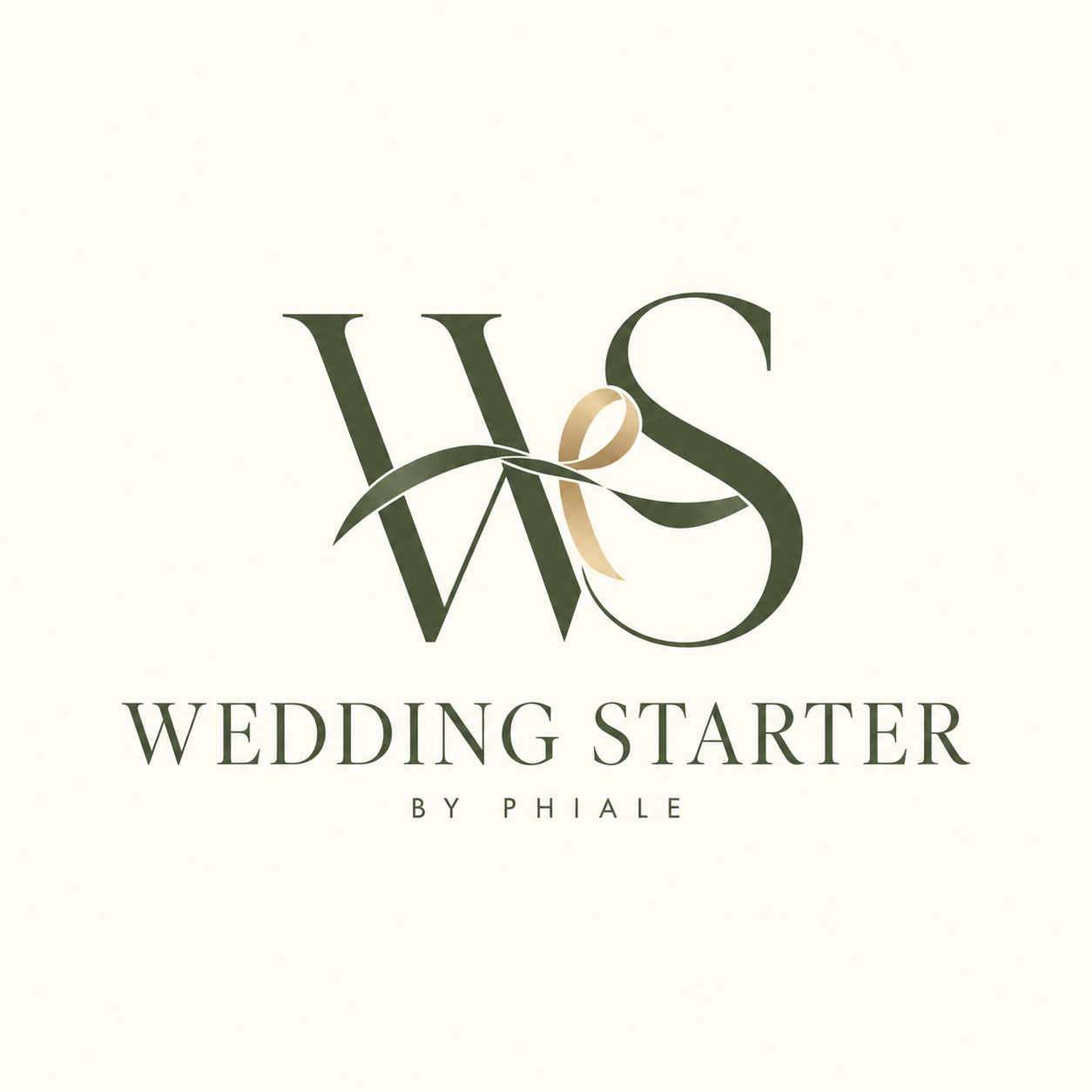Wedding Starter by Phiale — WS kurdele monogramı
